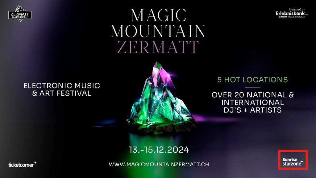 Gewinne Festivaltickets inkl. Hotel in Zermatt