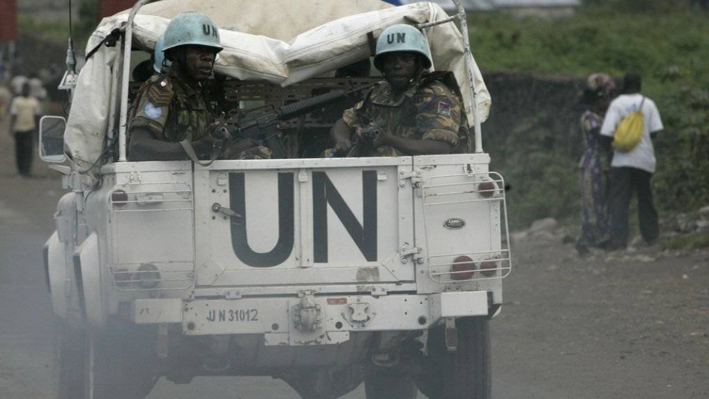 UNO-Blauhelmsoldaten im Kongo (Symbolbild aus dem Jahr 2008).