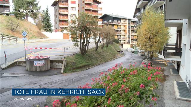 Tote Frau in Walliser Kehrichtentsorung