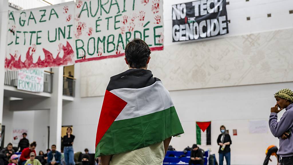 Studierendenprotest gegen den Gaza-Krieg an der ETH Lausanne: Für den Israelitischen Gemeindebund einseitig. (Bild vom Dienstag)