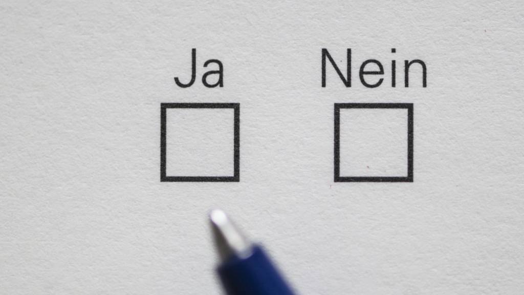 Die Ja und Nein-Felder auf einem Stimmzettel. (Symbolbild)