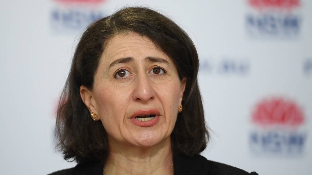 NSW Premier Gladys Berejiklian  .during a COVID-19 update in Sydney, Monday, August 30, 2021. (AAP Image/Dean Lewins) NO ARCHIVING