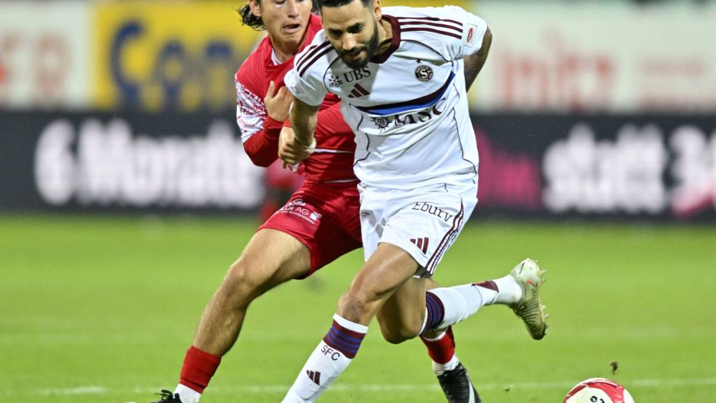 Winterthurs Théo Golliard (links) glänzt gegen Servette mit zwei Toren