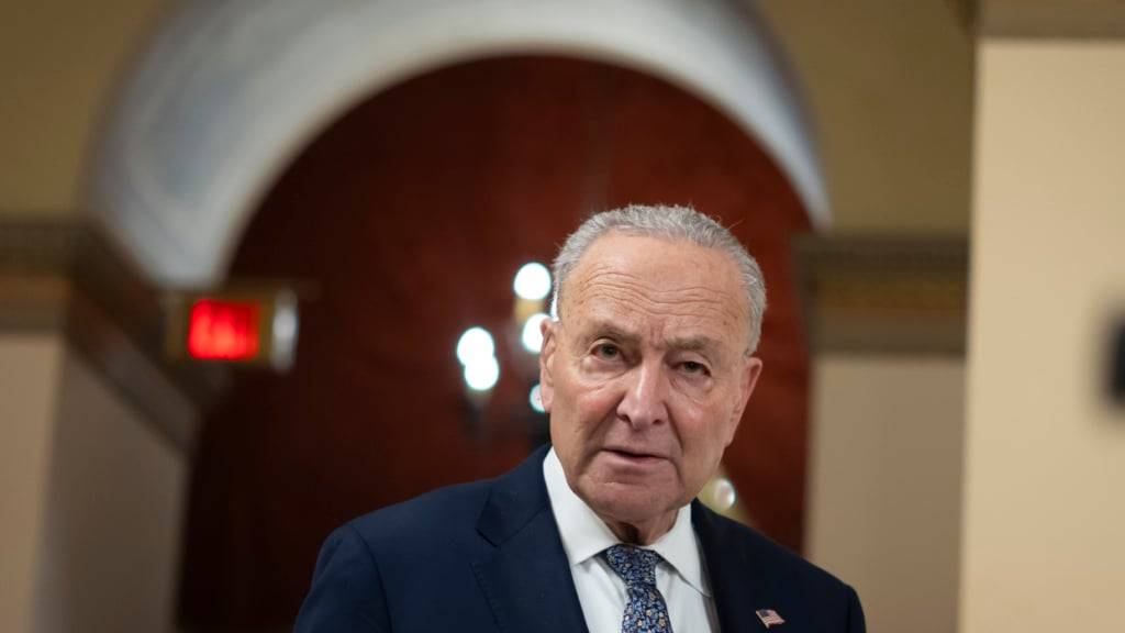 ARCHIV - Der Vorsitzende der Demokraten im Senat, Chuck Schumer. Foto: Ben Curtis/AP/dpa/Archivbild