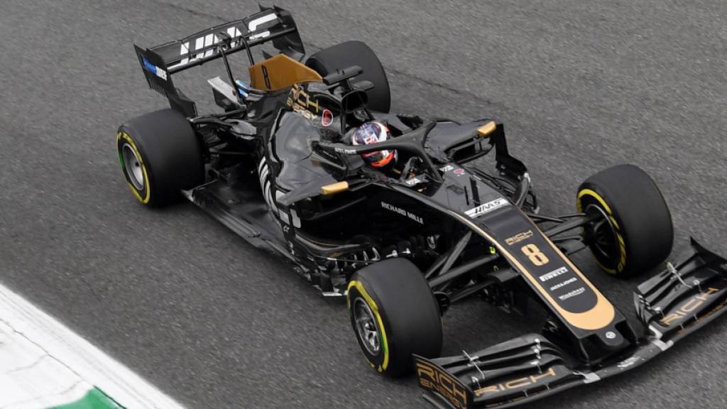 Der Genfer Romain Grosjean fährt für das Formel-1-Team Haas