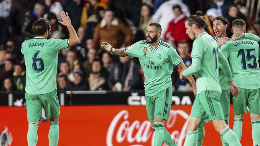 Karim Benzema sorgte für das versöhnliche Ende für Real Madrid in Valencia