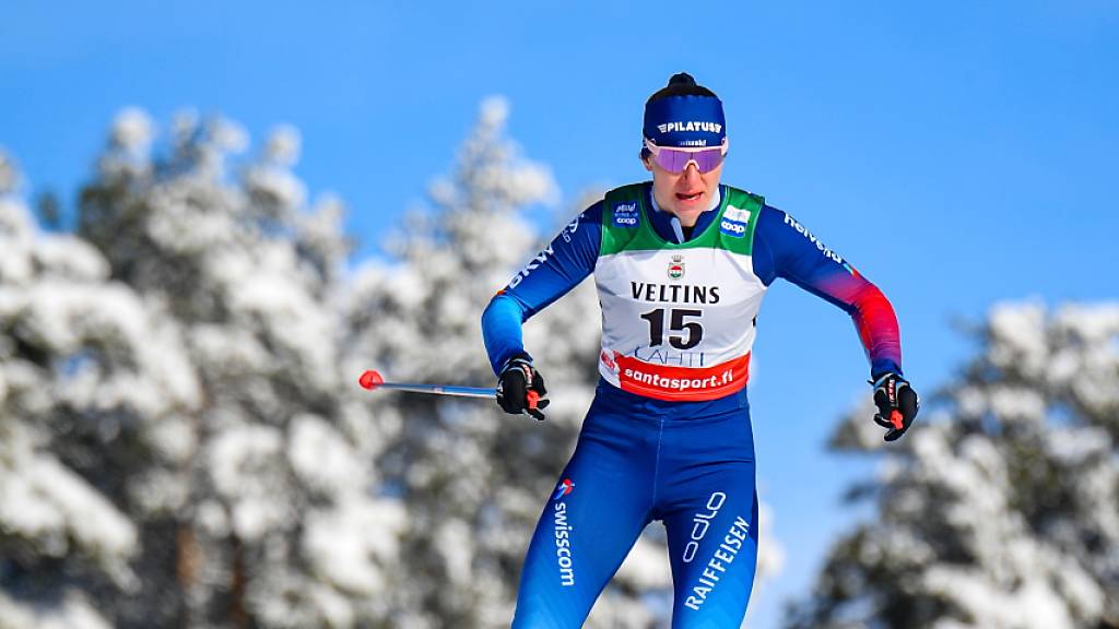 In der Winter-Landschaft Finnlands stark gelaufen: Nadine Fähndrich kam über 10 km auf den 11. Platz.