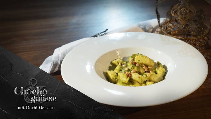 Gnocchi mit Erbsen-Minz-Pesto