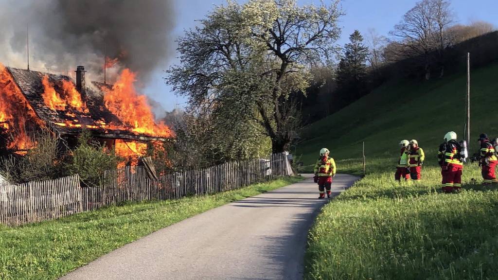Neu St.Johann: Feuer zerstört Wohnhaus vollständig