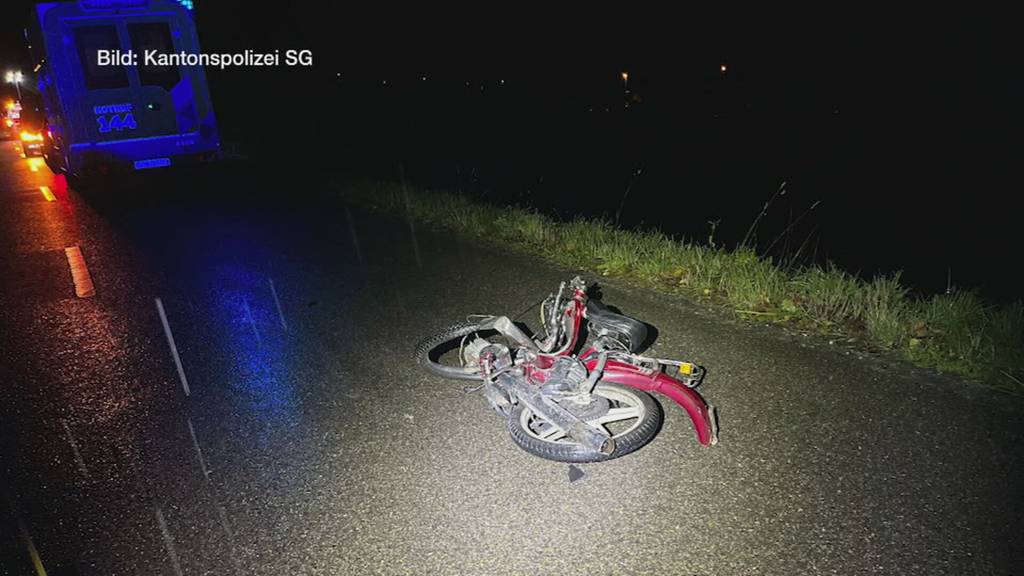 Tödlicher Unfall: Töfflifahrer (15) stirbt nach Zusammenstoss mit Auto