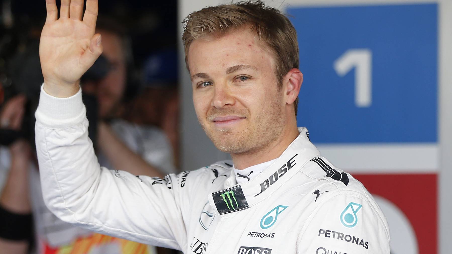 Nico Rosberg startet aus der Pole Position.