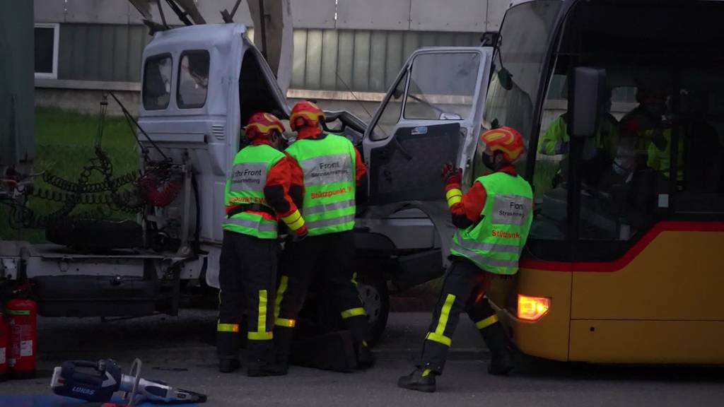 Grosseinsatz: Blaulichtorganisationen üben den Ernstfall