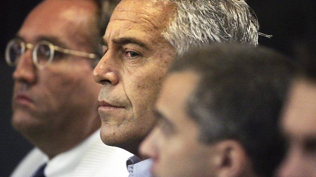 ARCHIV - Jeffrey Epstein (M) bei einem Przesstermin im Jahr 2008. Foto: Uma Sanghvi/The Palm Beach Post/AP/dpa