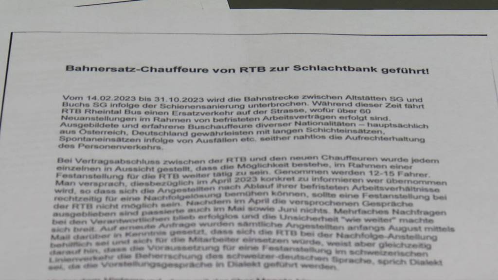 «Vor Schlachtbank geführt» –Chauffeure attackieren RTB