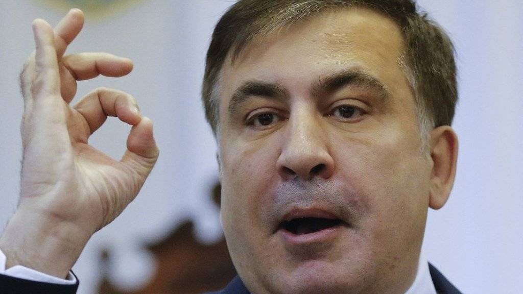 Der ehemalige georgische Staatschef Michail Saakaschwili wurde von der Ukraine nach Polen abgeschoben. (Archivbild)