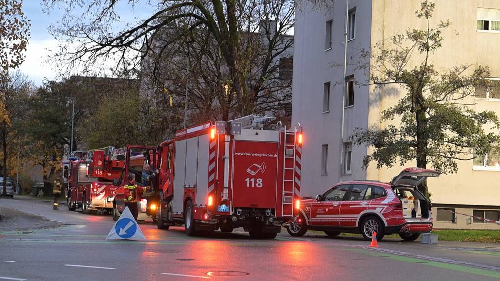 Brand in Grenchen löst grossen Feuerwehreinsatz aus