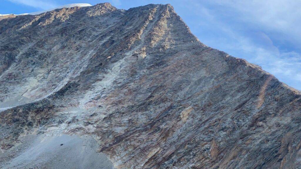 Das Weissmies im Wallis mit einer Höhe von 4013 Metern über Meer.