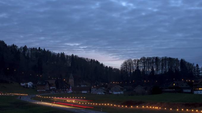 Lichtkette im Gelände erinnert an Morgarten-Schlacht vor 700 Jahren