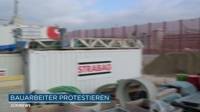 Bauarbeiter streiken