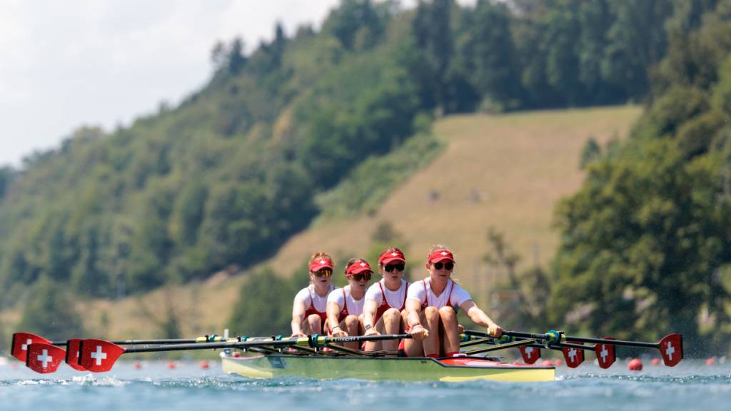 Der Frauen-Doppelvierer der Schweiz will auch an der WM brillieren