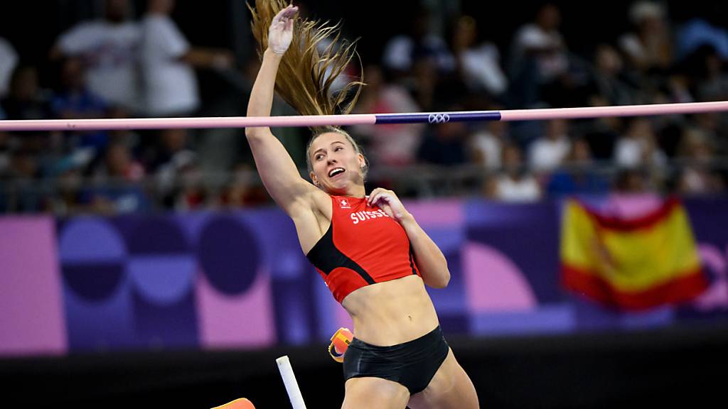 Angelica Moser bleibt bis zur Höhe von 4,80 m ohne Abwurf.