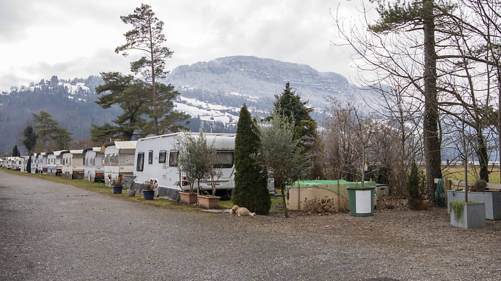 Der Campingplatz Hopfräben, wie er sich vor einem Jahr präsentierte. Das Gebiet soll renaturiert werden. (Archivaufnahme)