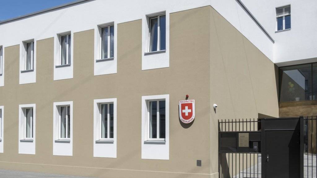Die neue Schweizer Botschaft in Moskau: 700'000 Franken hat die Schweiz für ein rauschendes Einweihungsfest Mitte Juni aufgeworfen. 555'000 Franken davon haben private Unternehmen bezahlt - zum Beispiel auch ein russischer Oligarch. (Archivbild)