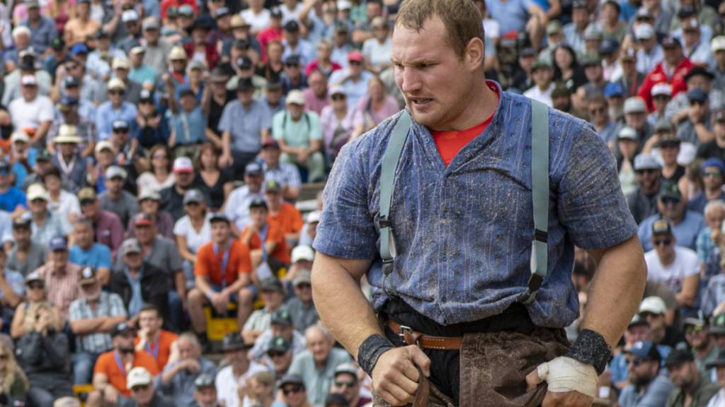Bangt um die Teilnahme am Unspunnenfest vom 27. August: Schwingerkönig Joel Wicki
