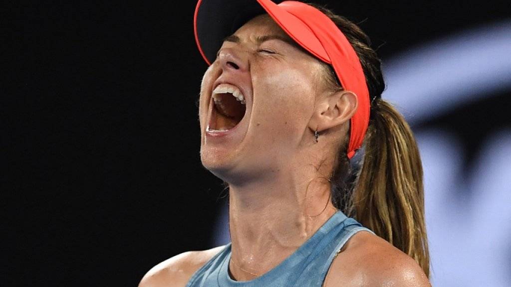 Schrei ins Glück: Maria Scharapowa findet am Australian Open zu alter Stärke zurück