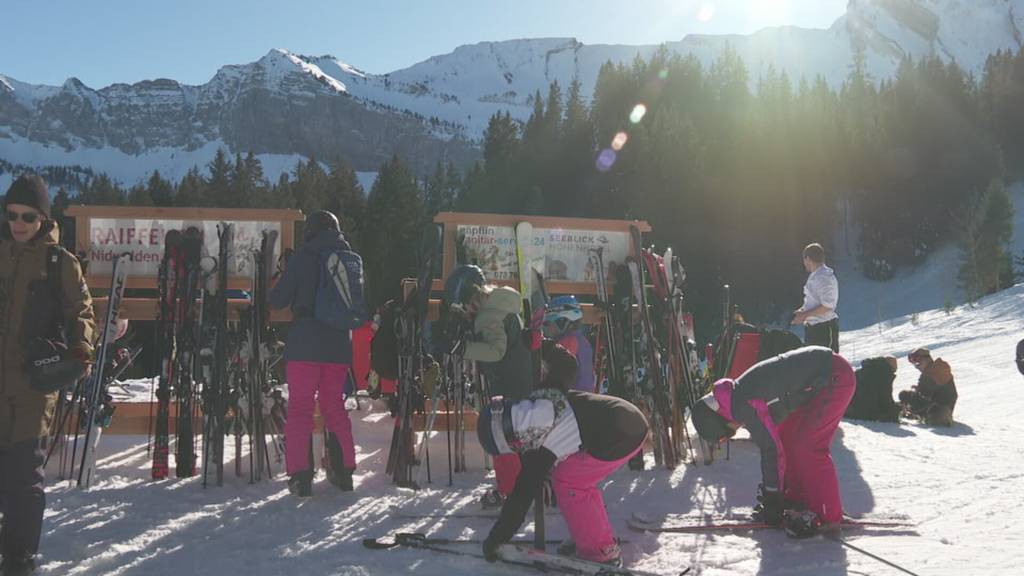 Ski-Nation vor dem Fernseher