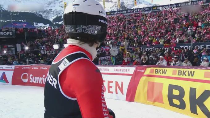 Matthias Iten nach Slalom-Exploit