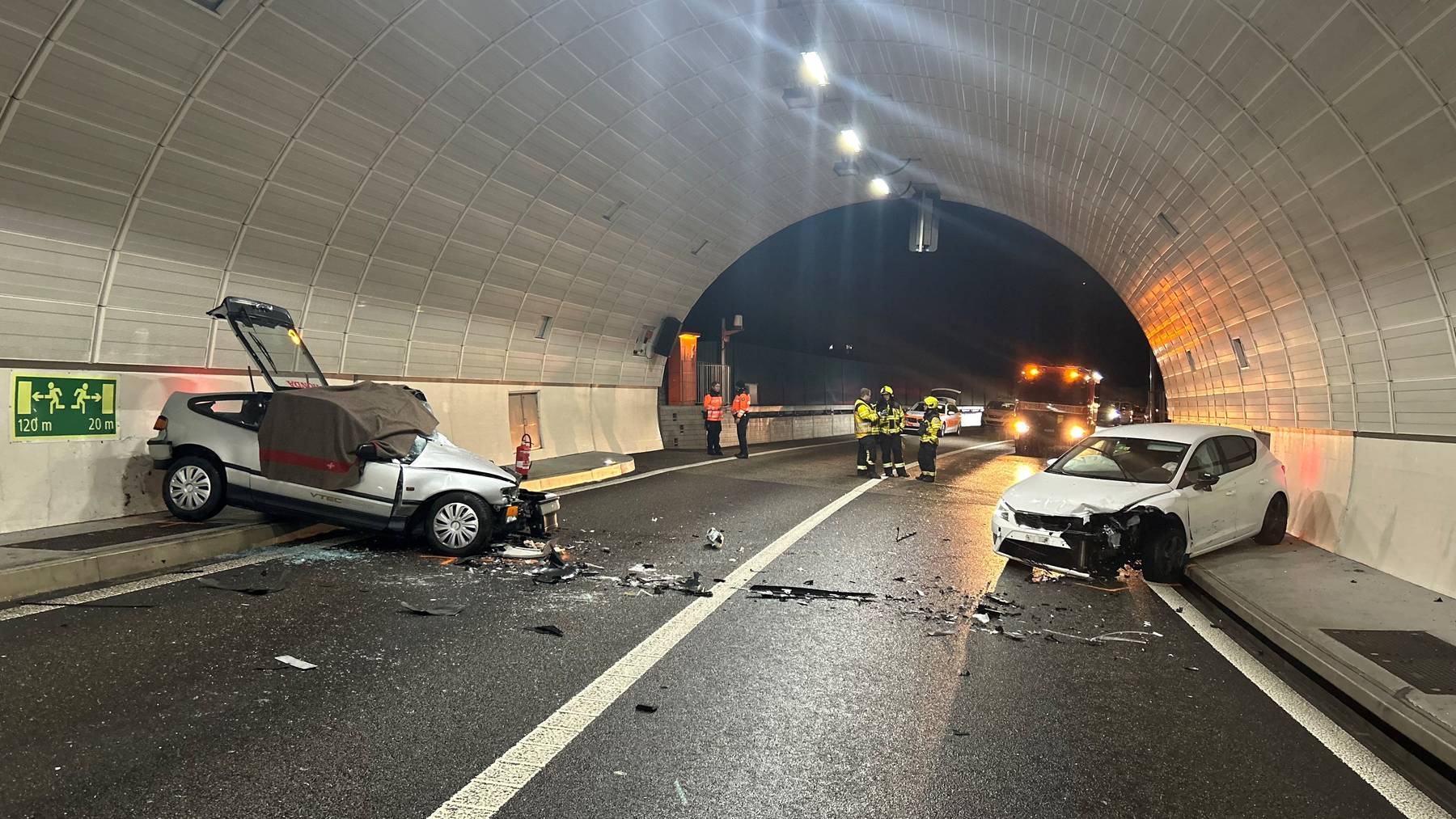 Der tödliche Crash ereignete sich in Michelau-Tunnel.