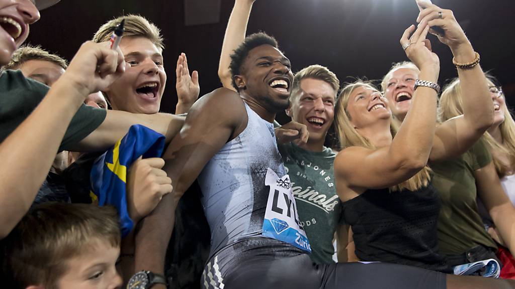 Noah Lyles, Sieger über 100 m und Publikumsliebling im Letzigrund