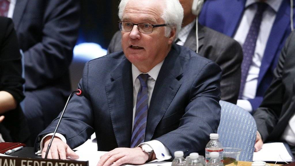Gesicht und Stimme Russlands bei den Vereinten Nationen: Der am Montag in New York verstorbene UNO-Botschafter Witali Tschurkin (in einer Aufnahme vom Juli 2014).