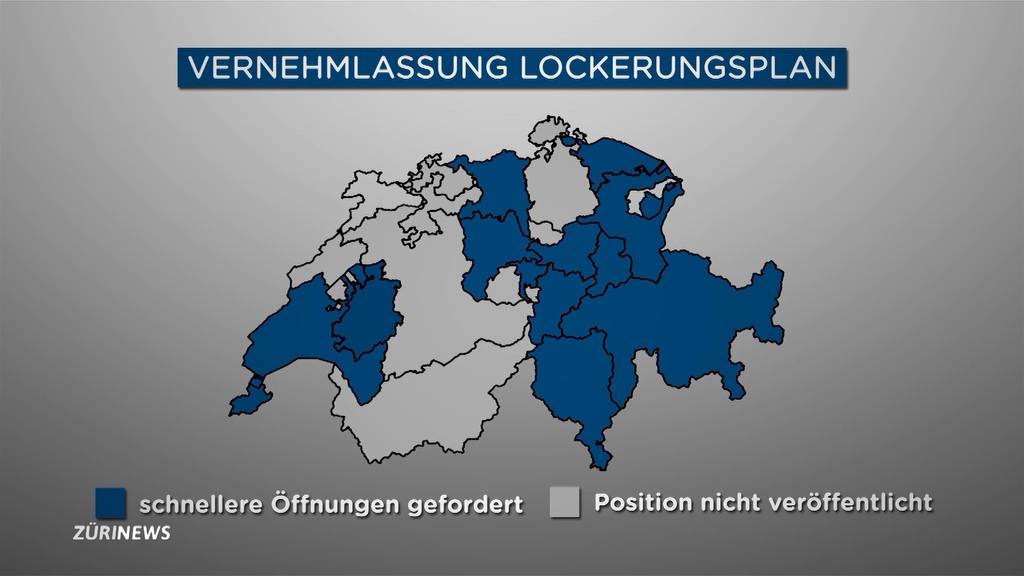 Kantone fordern Lockerungen: Gibt der Bundesrat nach?