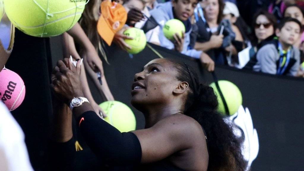 Serena Williams will im Australian-Open-Final gegen ihre Schwester Venus den 23. Grand-Slam-Titel erringen