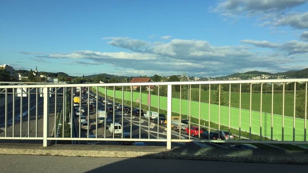Autofahrer müssen sich auf der A1 in Richtung St.Margrethen gedulden.