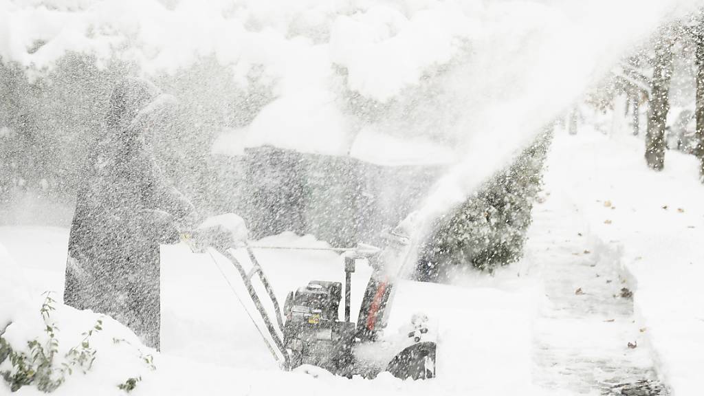 Im US-Bundesstaat New York gab es heftige Schneefälle. Foto: Libby March/The Buffalo News/AP/dpa