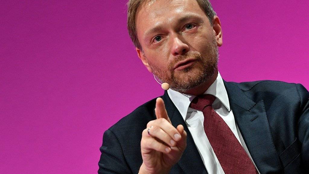 Bringen in Deutschland CDU, CSU und SPD keine gemeinsame Regierung zustande, erwartet er Neuwahlen: FDP-Chef Christian Lindner. (Archivbild)