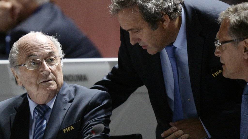 FIFA-Präsident Sepp Blatter und UEFA-Präsident Michel Platini.