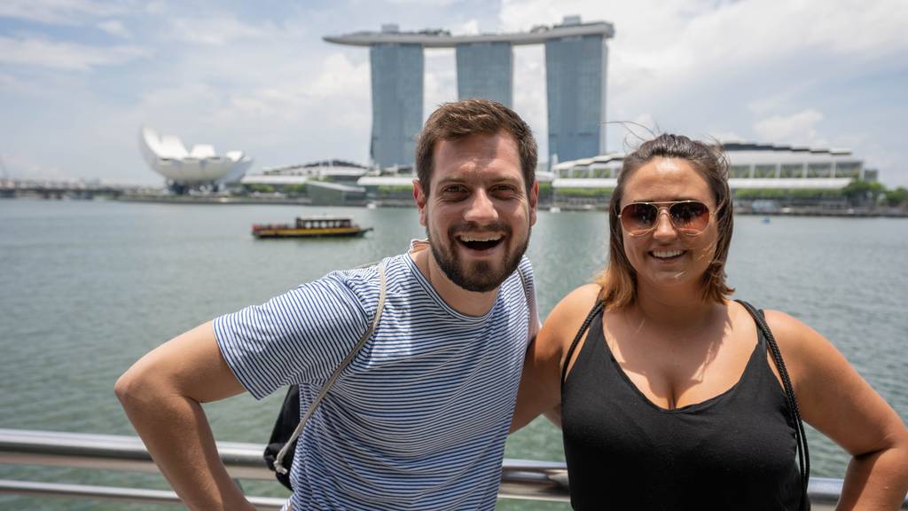 Das war der Ufsteller live aus Singapur