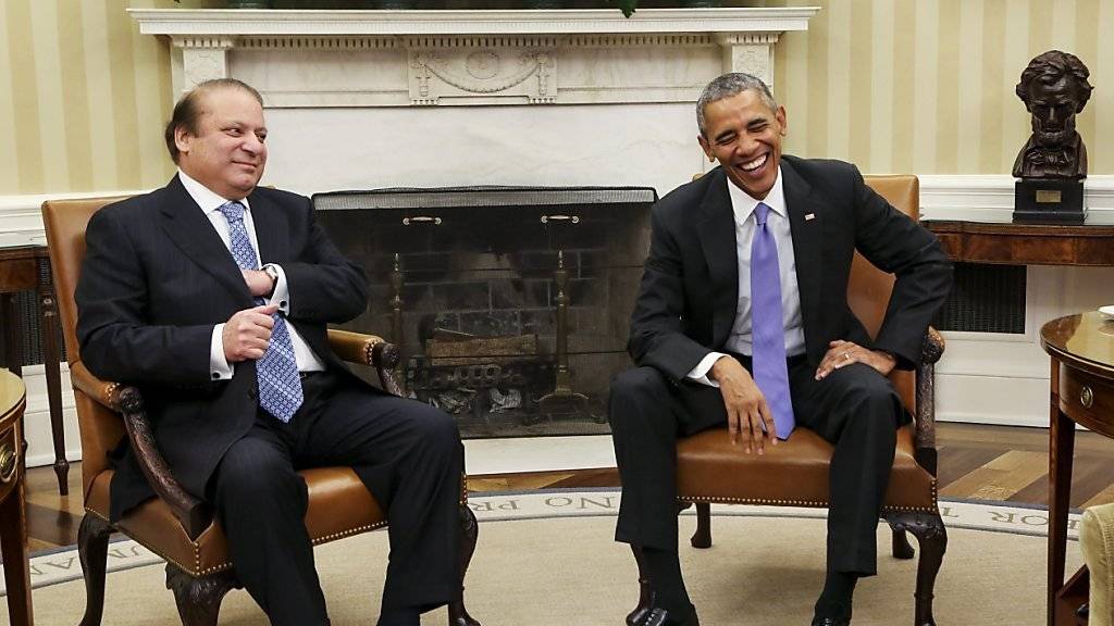 Gespräch im Oval Office: Pakistans Regierungschef Sharif traf US-Präsident Barack Obama.