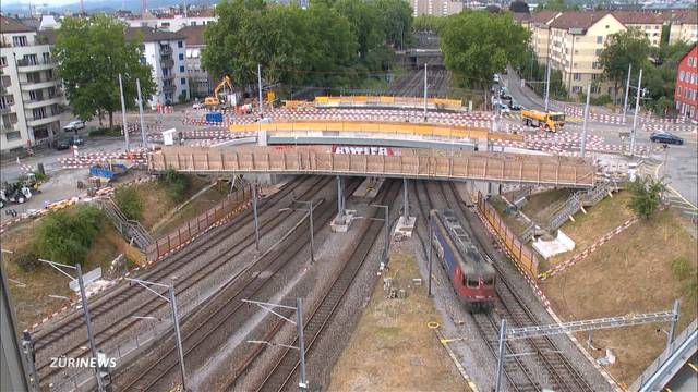 Spektakuläre Baustelle: 90-jährige SBB-Überführung muss weichen