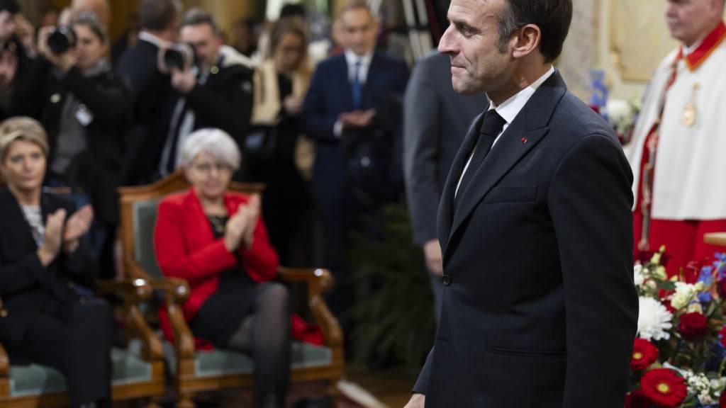 Emmanuel Macron war 2023 auf Staatsbesuch in der Schweiz. (Archivbild)