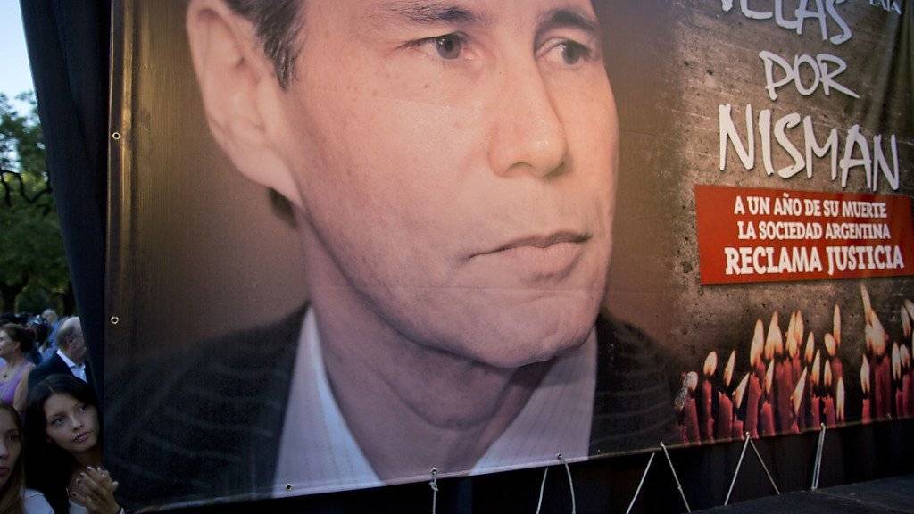 Kundgebung für den verstorbenen Staatsanwalt Alberto Nisman in Buenos Aires am ersten Jahrestag seines Todes (Archivbild)