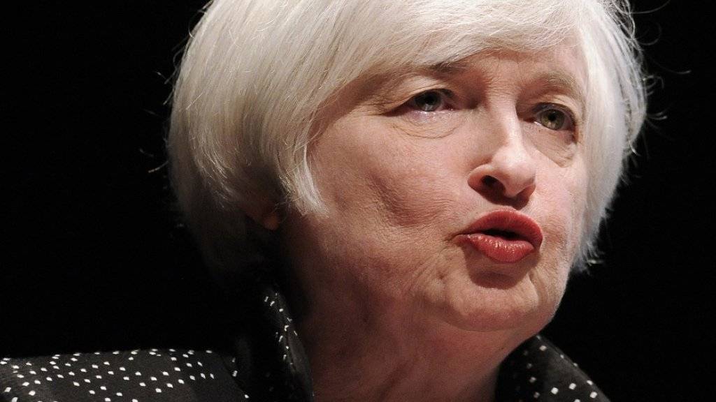 Will an moderaten Zinserhöhungen festhalten: US-Notenbankchefin Janet Yellen. (Archiv)