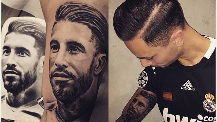 Atif hat Sergio Ramos Tattoo