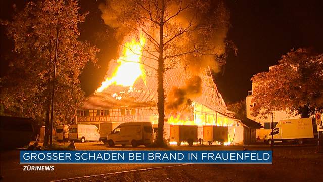 Bauernhaus brennt in Frauenfeld