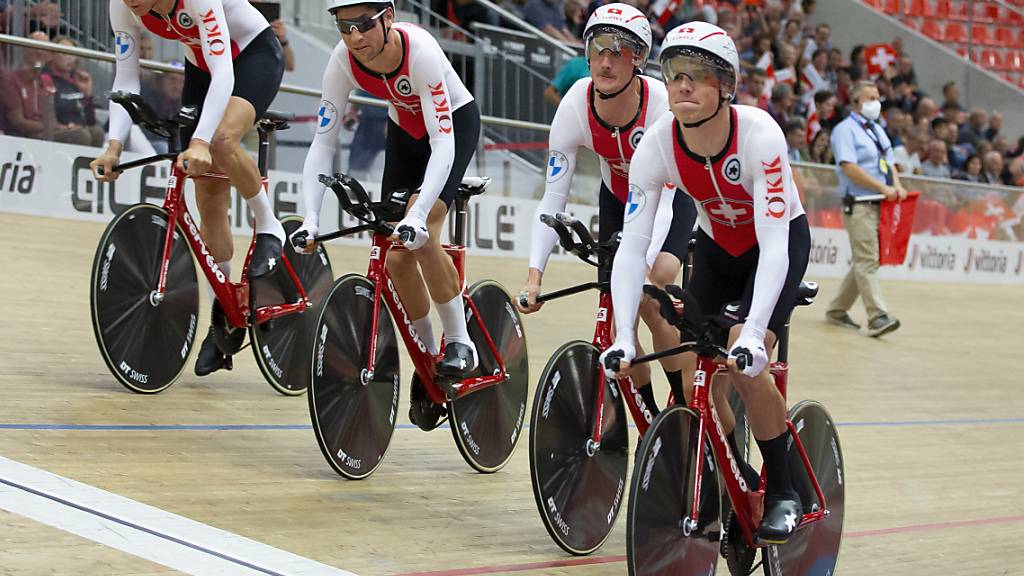 Simon Vitzthum (2. von rechts) beendet im Herbst seine Karriere als Radprofi