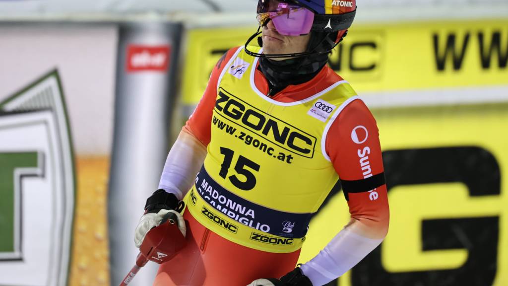 Tanguy Nef fällt im 2. Lauf von Madonna di Campiglio zurück und verpasst das Podest klar